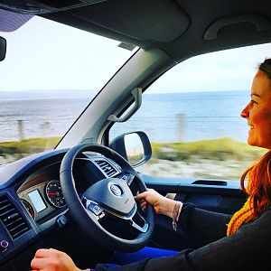 Sarah's first drive, along the Causeway Coastal Route