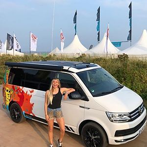 British kite-surfer Hannah Whiteley