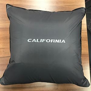 Inka grey embroidered waterproof cushion