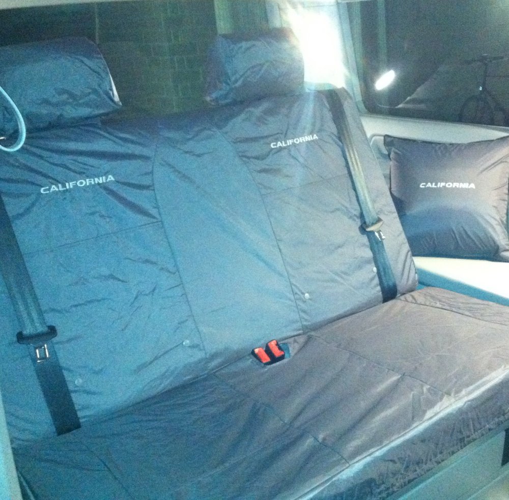 Inka's embroidered & waterproof gray seat covers