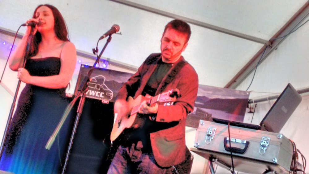 The Distance performing on Saturday evening