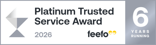 Feefo Platinum Trusted Service Award
